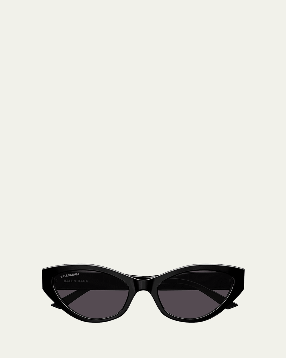 Logo Plastic Cat-Eye Sunglasses